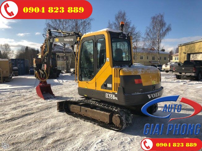 Máy xúc đào bánh xích Mini Volvo EC55B Pro 0.24 Khối