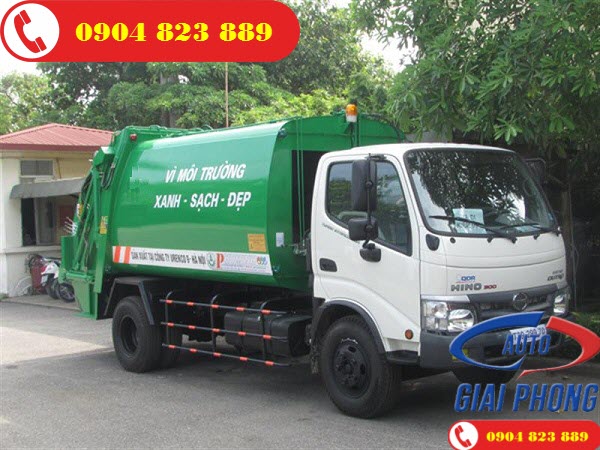 Xe cuốn ép rác 6 khối HINO WU342L (6m3)