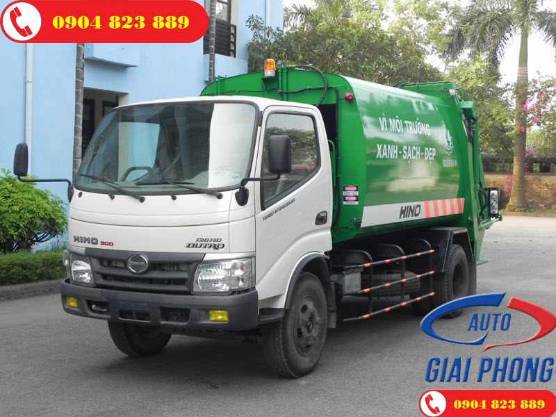 Xe cuốn ép rác 6 khối HINO WU342L (6m3)