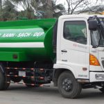 Xe Phun tưới nước rửa Đường 6 khối HINO FC9JESW