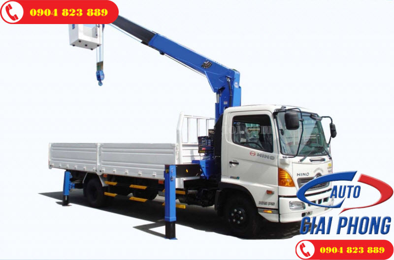 Xe tải Hino FC9JLTA 6.4 Tấn gắn cẩu Tadano 3 Tấn 4 Khúc