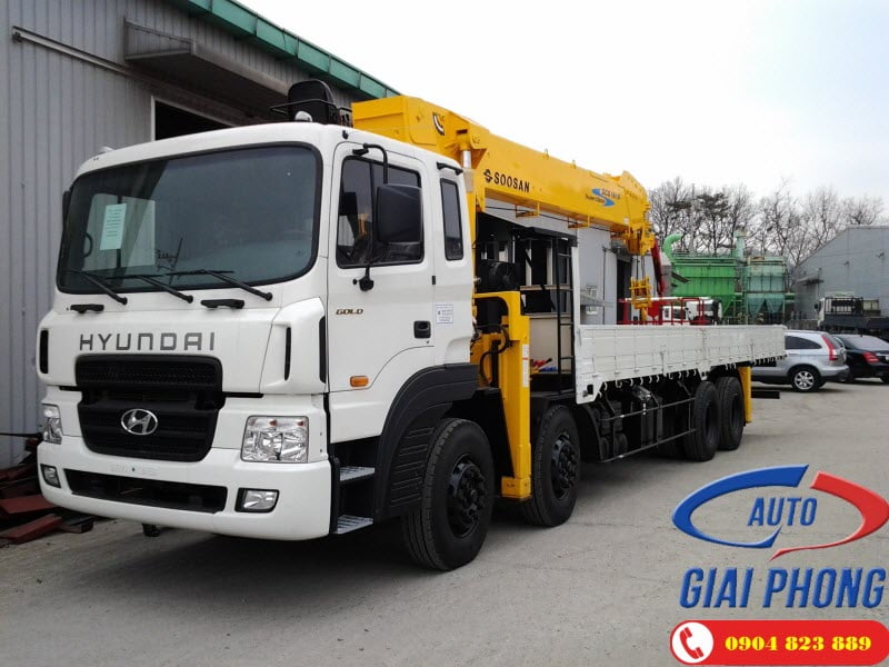 Hyundai HD320 gắn cẩu