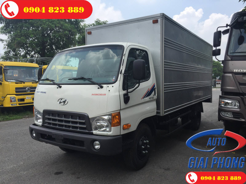 Hyundai HD700 Đồng Vàng 7 Tấn Thùng Kín