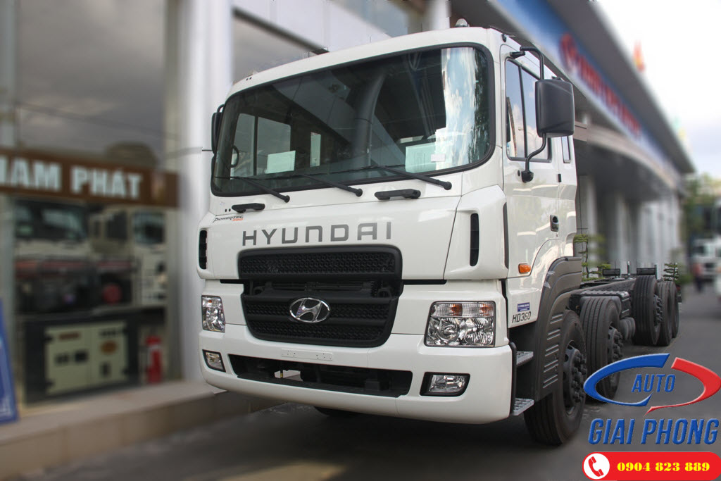 Xe bồn chở cám Hyundai HD360 Nhập Khẩu