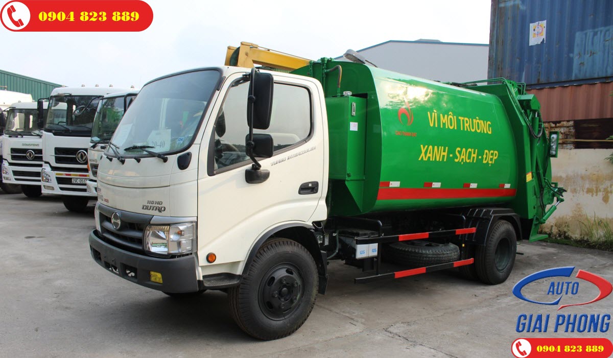 Báo giá xe cuốn ép chở rác HINO