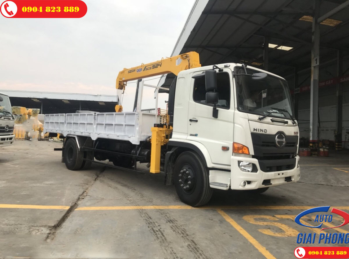 Bảng giá xe tải HINO gắn cẩu tự hành Soosan