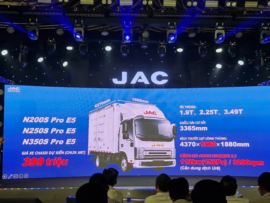 Jac N250S E5 2.5 tấn & N200S E5 2 tấn Chính thức Ra mắt