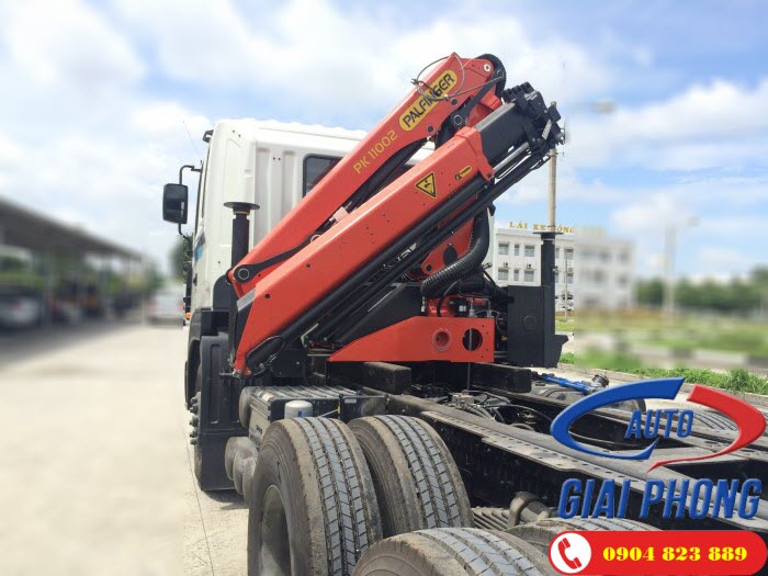 Xe tải Thaco Auman C160 9 Tấn gắn cẩu gập robot Palfinger PK11002 5 Tấn 4 Khúc