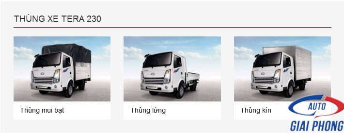 Xe tải Daehan Teraco Tera 230 2.3 Tấn Thùng Kín