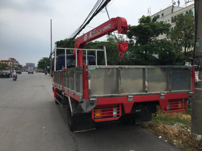 Xe Tải Hyundai HD99 6.5 Tấn Gắn Cẩu Unic UR-V344 3 Tấn 4 Đốt