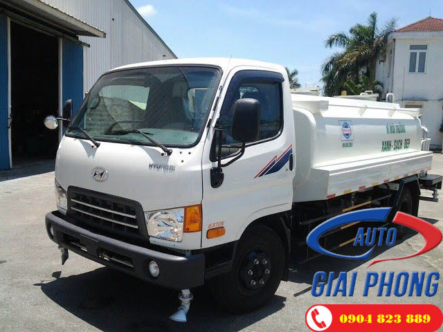 Xe bồn phun nước rửa đường tưới cây 6 Khối Hyundai HD99 Xe bồn phun nước rửa đường tưới cây 6 Khối Hyundai HD99