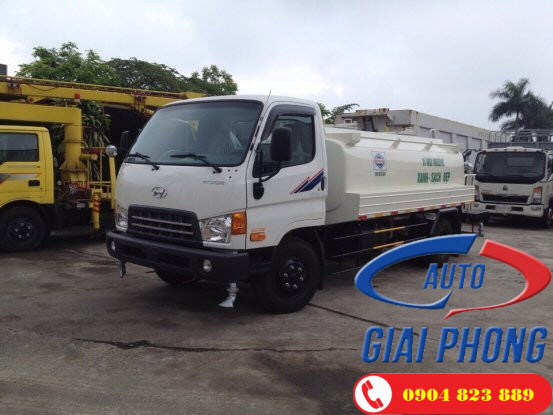 Xe bồn phun nước rửa đường tưới cây 6 Khối Hyundai HD99 Xe bồn phun nước rửa đường tưới cây 6 Khối Hyundai HD99