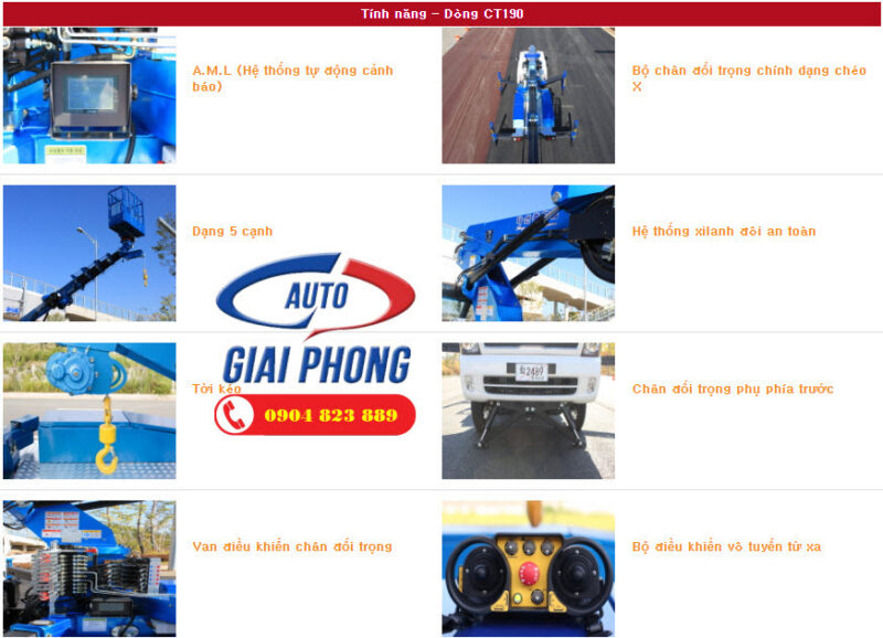 Xe Thang Nâng Người Làm Việc Trên Cao Dasan CT190 19m