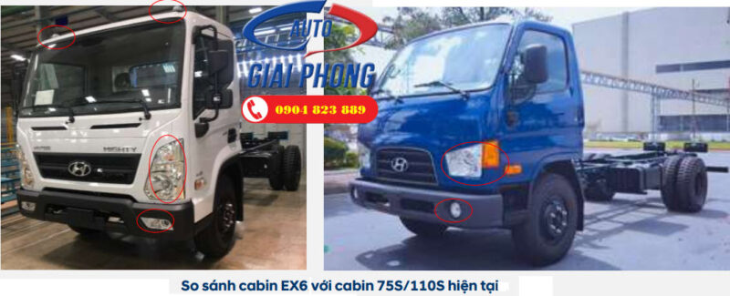 Xe tải chở xe máy 2 tầng có bửng nâng Hyundai 75S