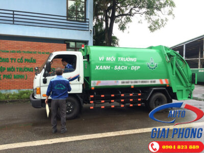 Xe cuốn ép chở rác 7 khối Thaco Hyundai HD500