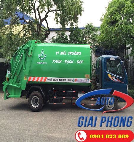 Xe cuốn ép chở rác 10 khối Thaco Ollin 700C (10m3)