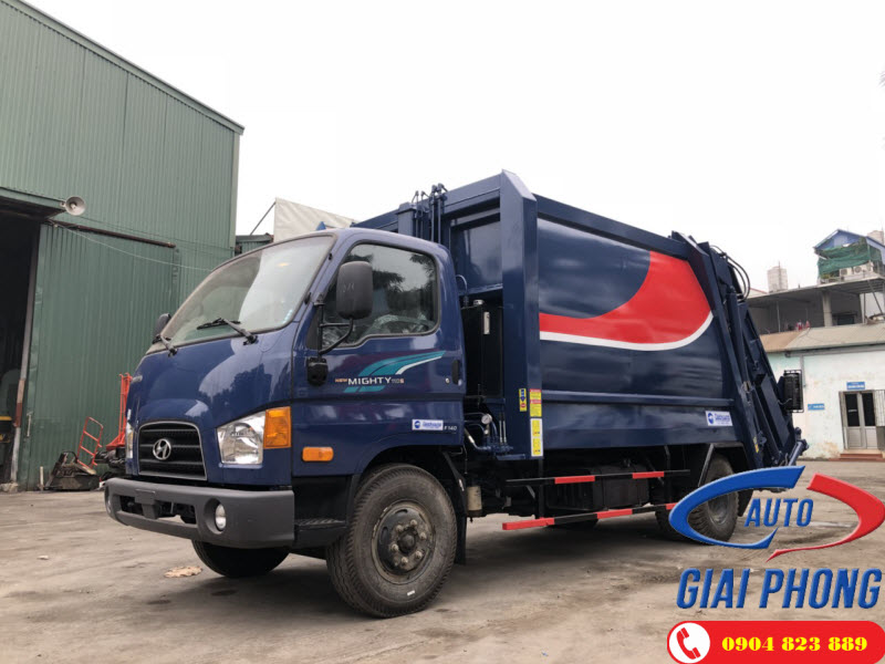 Xe cuốn ép chở rác 9 Khối Hyundai 110S 7 Tấn