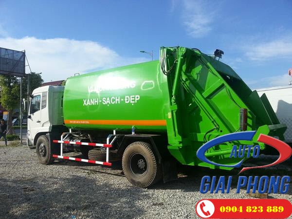 Xe cuốn ép Chở rác 14 khối Dongfeng B190