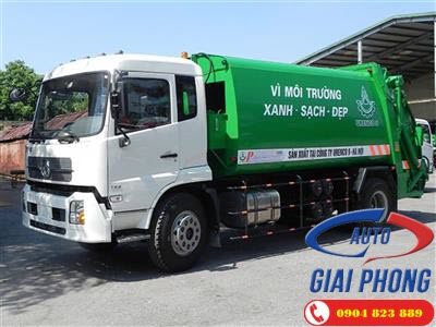 Xe cuốn ép Chở rác 14 khối Dongfeng B190