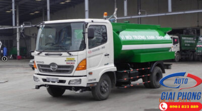 Xe Phun tưới nước rửa Đường 6 khối HINO FC9JESW