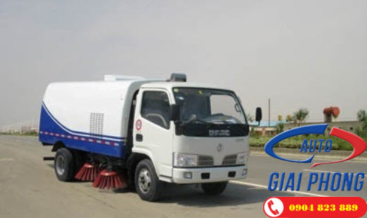 Xe Quét hút bụi Làm sạch Mặt đường 4 khối Dongfeng