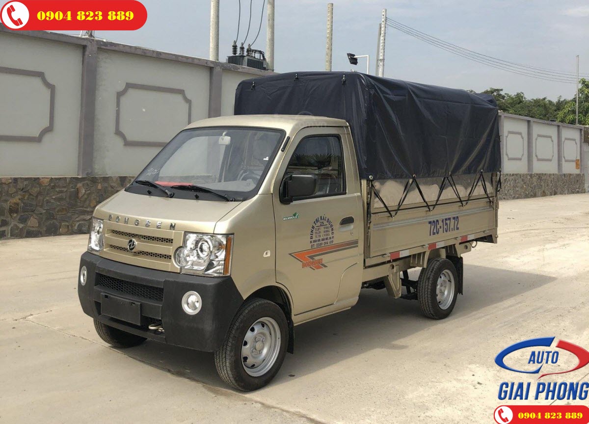 Xe tải Dongben DB1021 810KG Thùng Mui Bạt Xe tải Dongben DB1021 810KG Thùng Mui Bạt