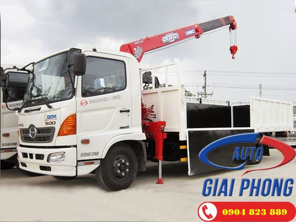 Xe tải gắn cẩu 5 tấn UNIC UR-V554 HINO FG8JPSN 9.4 Tấn
