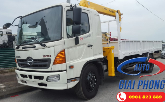 Xe tải gắn cẩu Soosan 5 Tấn SCS513 HINO FG8JJSB 9.4 Tấn