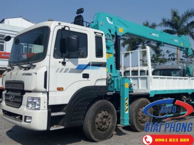 Báo giá xe tải Hyundai HD320 Gắn cẩu HKTC 7 Tấn