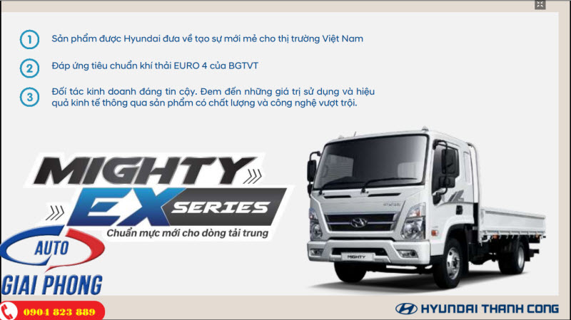Đánh giá chi tiết dòng xe tải Hyundai New Mighty EX Hyundai Mighty EX