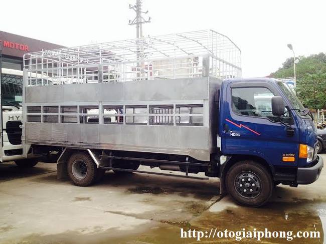 Xe tải chở lợn, gia súc 7 tấn 2 tầng Hyundai HD99 Đô Thành
