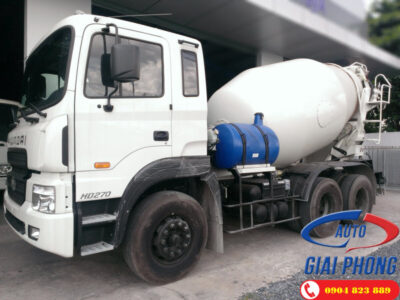 Xe bồn trộn bê tông Hyundai Hd270 15 Tấn 7 khối Nhập khẩu